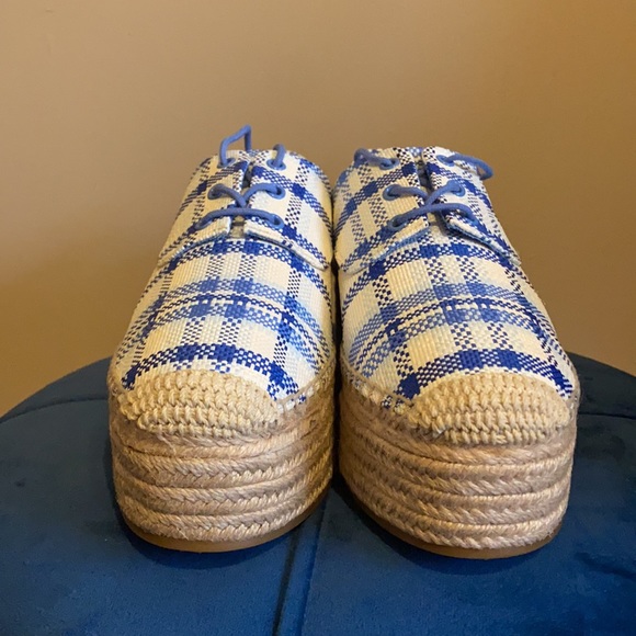 Florence 40MM Platform Platform Espadrilles-Textile Plaid - Picture 7 of 10